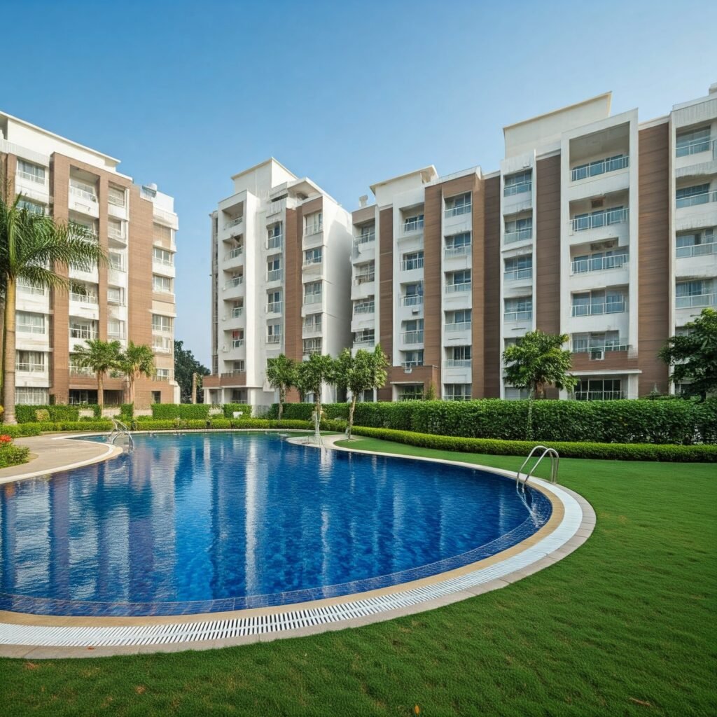 Luxury apartments with swimming pool